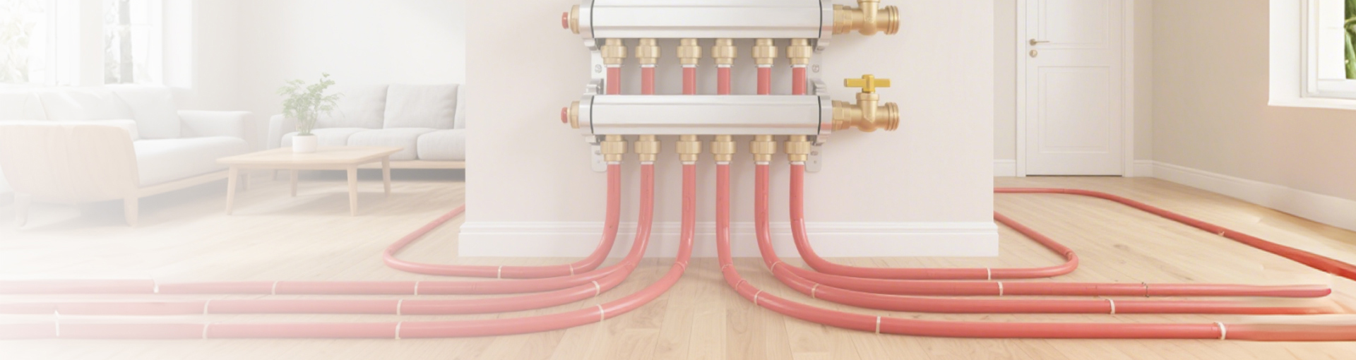 Auto balancing actuator installed in residential underfloor heating system