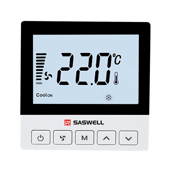 Programmable AC Thermostat – Front View
