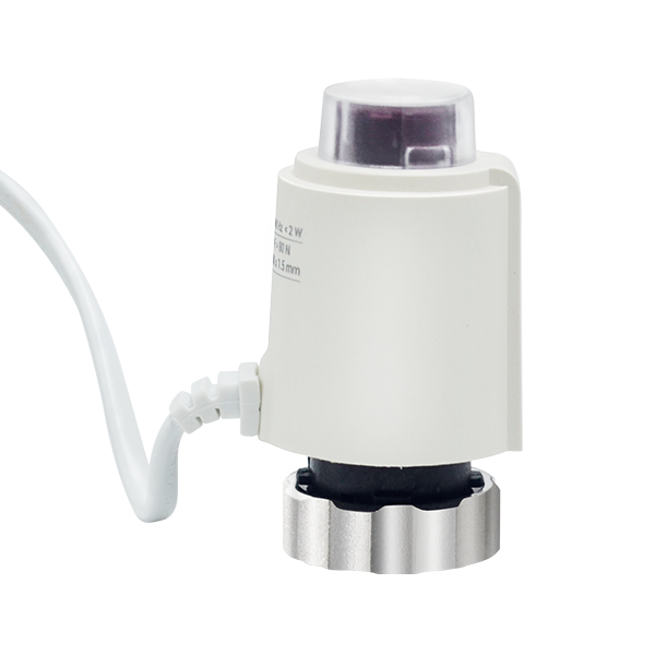 Actuator compatible with both 220V and 24V power supplies for UFH systems