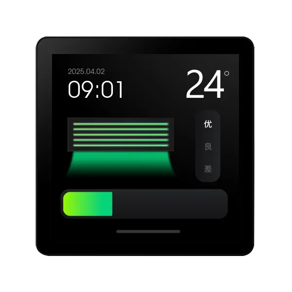 SASWELL 4-Inch Color Screen IAQ Controller Front View