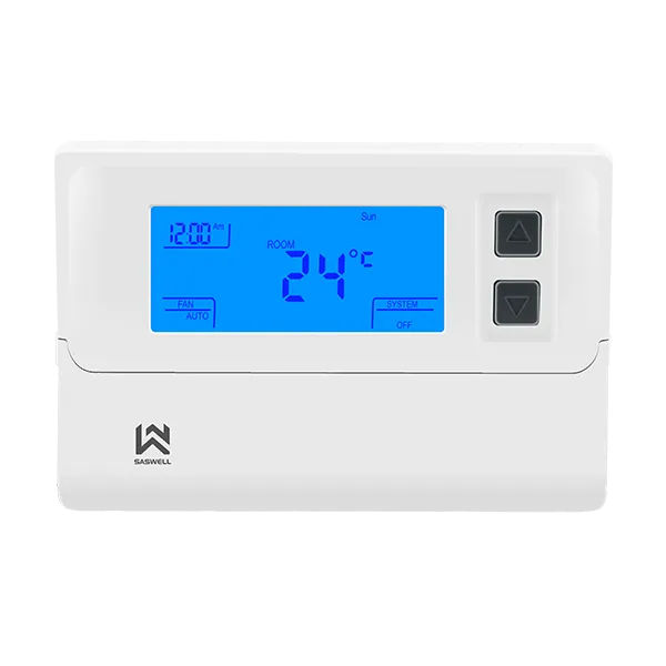 Saswell T21STK RTU/AHU Thermostat–Front View
