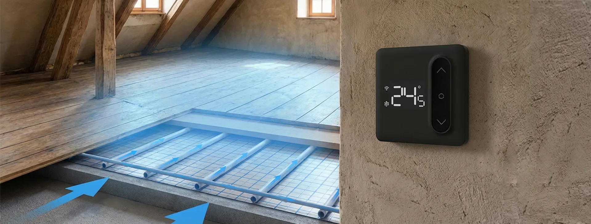 radiant cooling floor layout