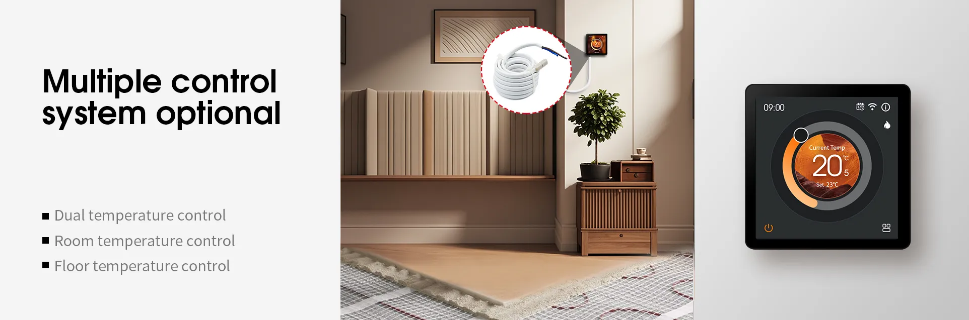 Dual-sensor-wiring-for-floor-overheat-protection
