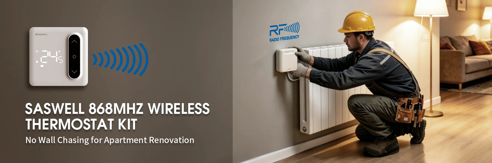 Saswell-868MHz-wireless-thermostat-kit-for-apartment-renovation