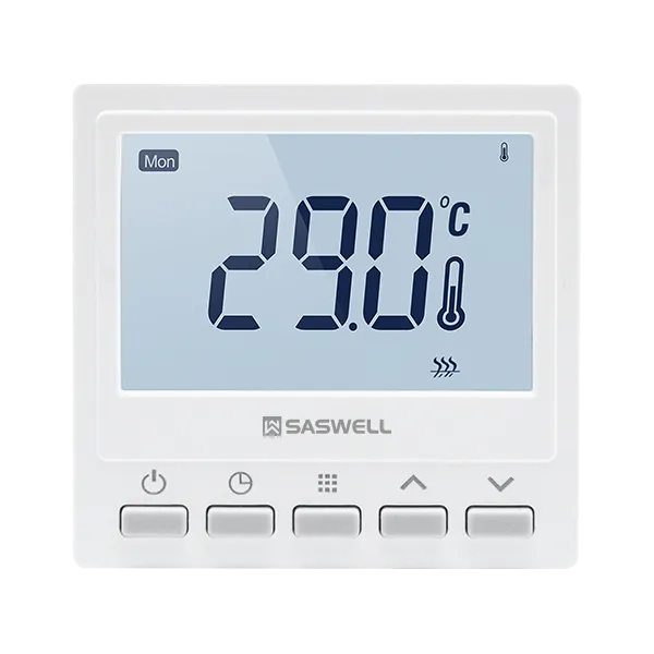 SAS961WHL soft-touch hydronic thermostat front view