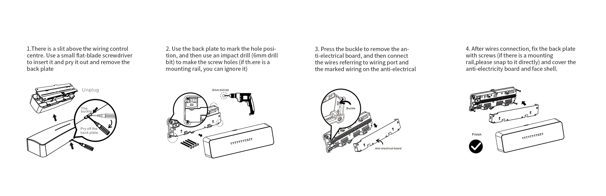 Installation guide for SCU211 8-zone heating and cooling wiring center