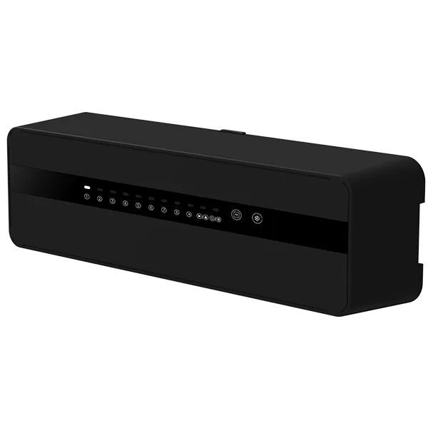 Right side view of SCU217 8-zone cascading wireless wiring center