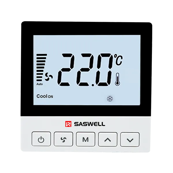 SAS921FCT Modbus RTU RS485 fan coil thermostat product display